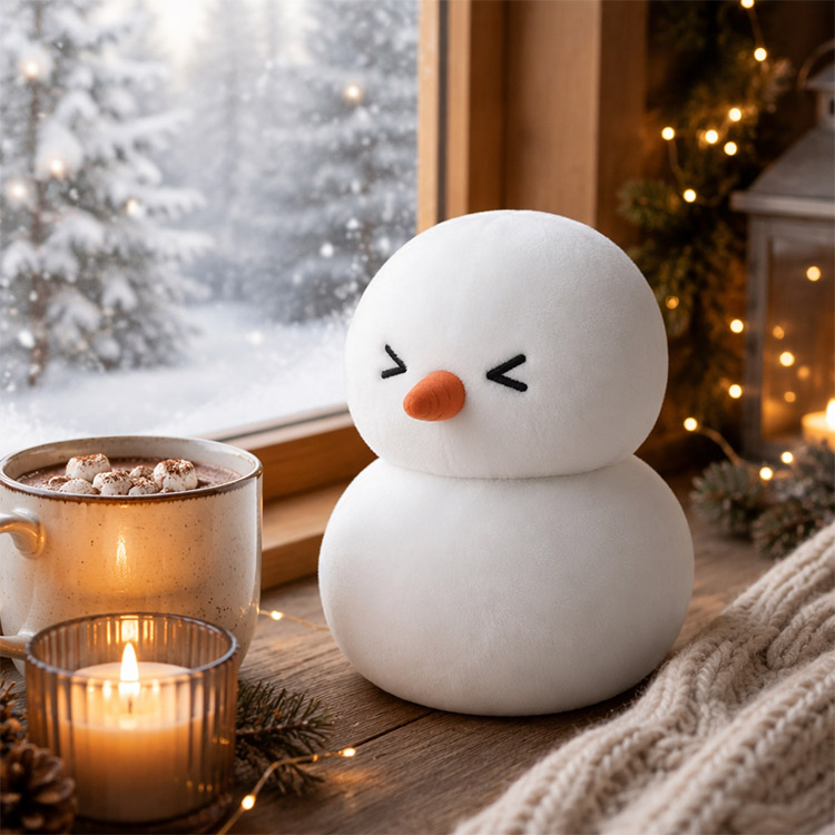 ของเล่นตุ๊กตาลูกข้าวเหนียวคริสต์มาส Snowman