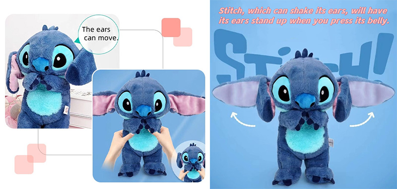 Breathing Stitch Plush Toy
