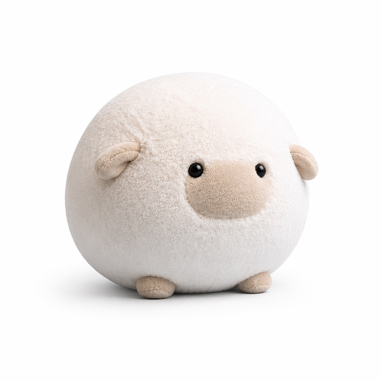 ของเล่นตุ๊กตาแกะทรงกลมสไตล์ Marshmallow